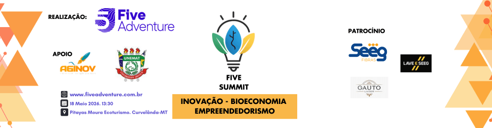 Vem aí o FIVE SUMMIT 2026: Inovação e Bioeconomia no Coração do Brasil!
